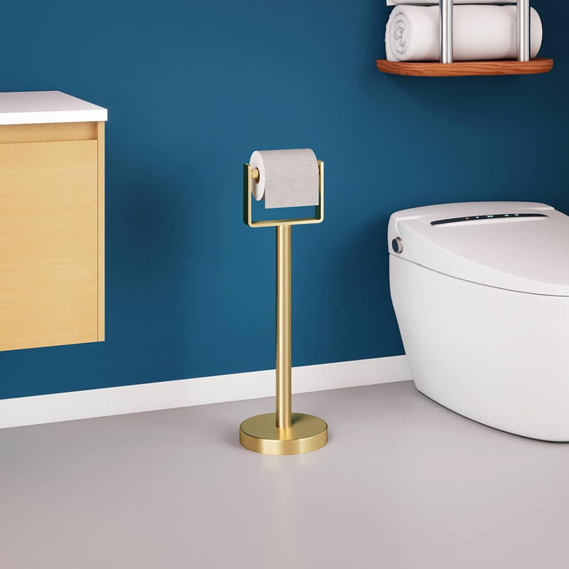 Free Standing Toilet Paper Holder, Chrome