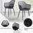 Modern Plastic Dining Chair Set Of 4, Stylish Kitchen Chairs With Hollow Back Design (Black)-1093409659