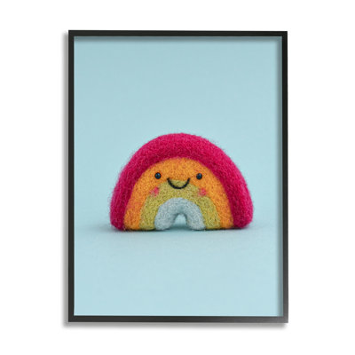 " Happy Smiling Rainbow Blue Background " by Lemon & Sugar