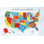 " US Map " by Farida Zaman Painting Print