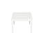 Lilah White Aluminum Coffee Table