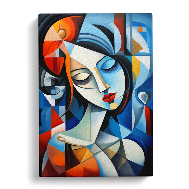 Courtesan Cubism No.2 - No Frame Print, 76cm H x 50cm W x 3cm D