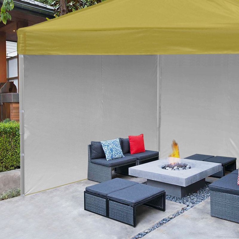 Yescom Polyester Side Wall for Canopy, Yellow