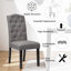 52 cm H Upholstered Linen Dining Chair