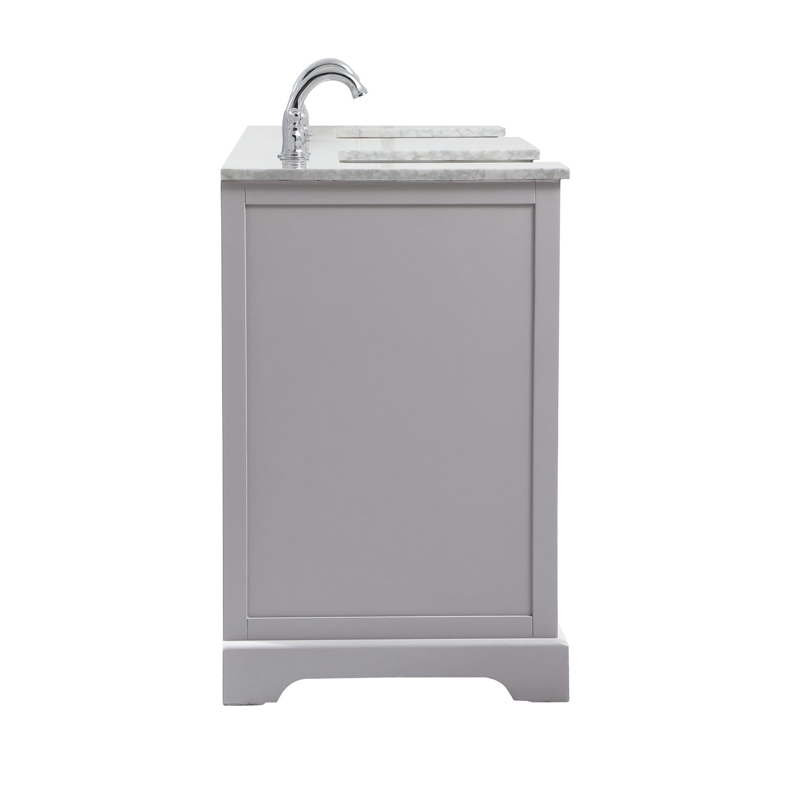 Pardue 72'' Double Bathroom Vanity, Gray