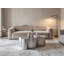 Table basse en acier inoxydable gris de luxe en forme de nuage, table de cocktail centrale à couronne irrégulière, table d'appoint en métal résistant à la rouille pour un décor de salon moderne, rétro et glamour
