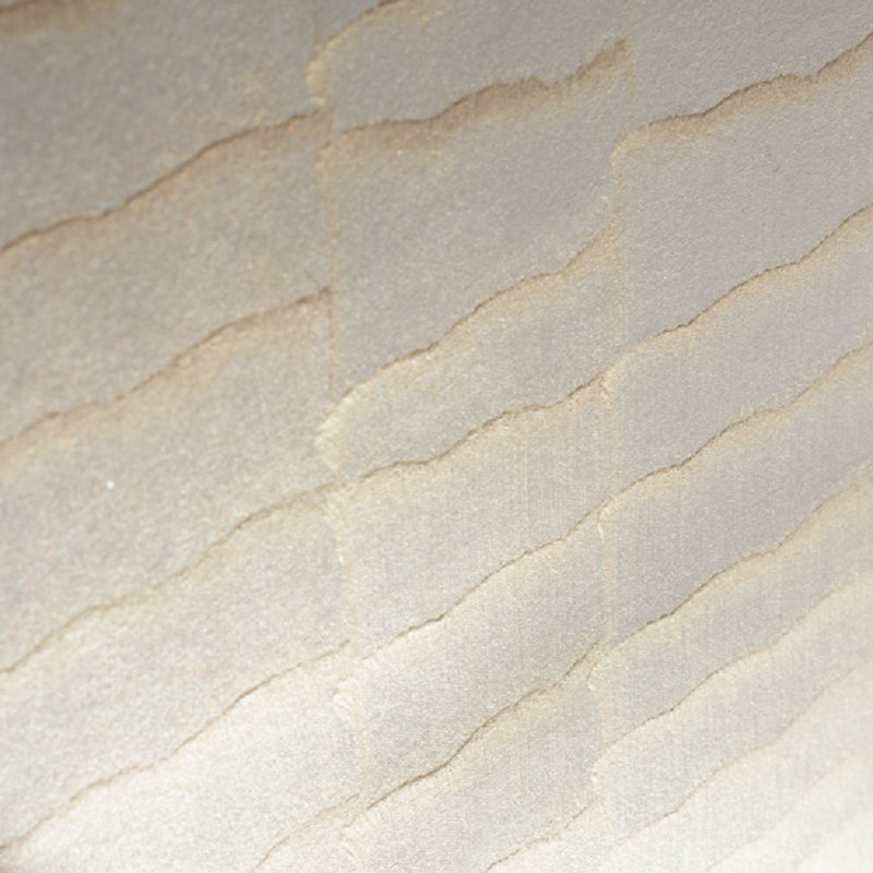 Panneau de papier peint Voriás, L 26 po x L 144 po, Beige/gris