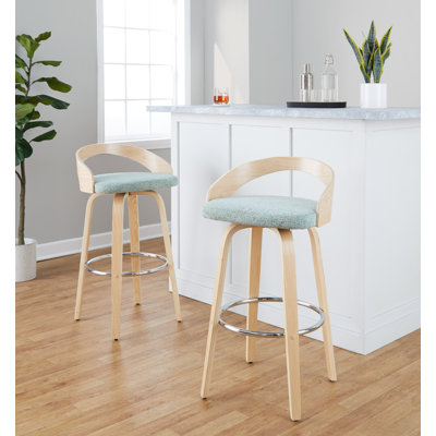 Swivel Upholstered Counter Stool