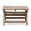 Table d'appoint d'extérieur - Bois gris, 19,9 x 19,9 x 12,73, lattes ouvertes, bois de construction décoratif, l 19,9 x L 19,9 x H 12,73, plateau décoratif