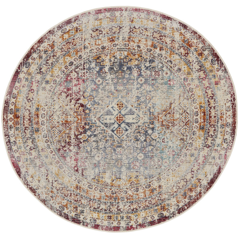 Persian Area Rug, Round 1.15cm