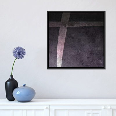 Art textuel sur toile tendue en noir