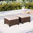 Salem Wicker Outdoor Patio Ottomans-86043932