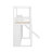 Twin Size Loft Bed With Wardrobe, Storage Shelves, Slide And LED