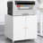 Mobile Printer Tables For Small Spaces With Door Adjustable Shelf File Cabinet-564163447