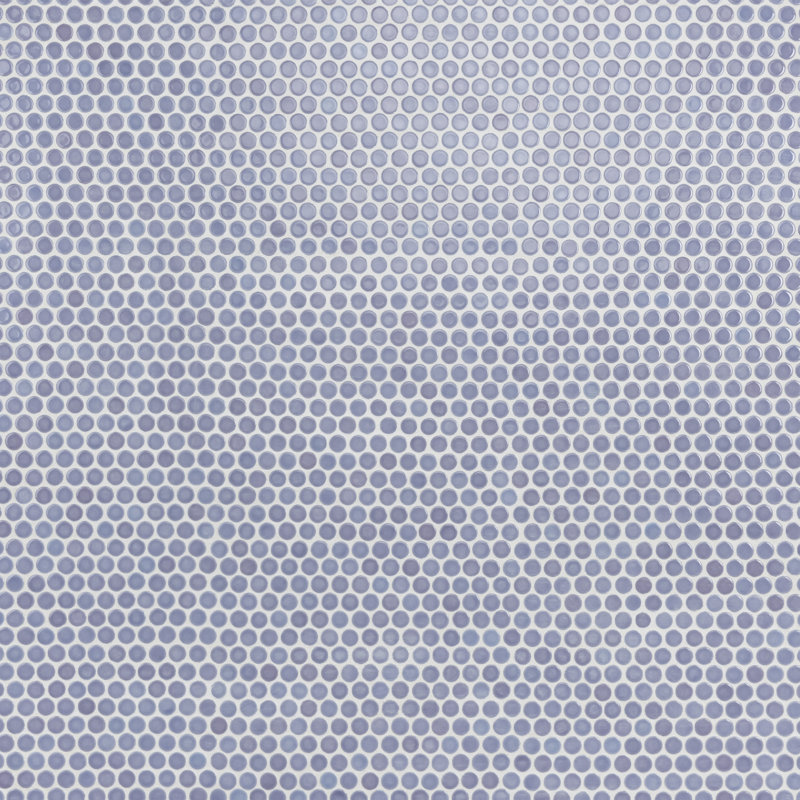 Carreau de mosaïque en porcelaine pour plancher et mur 11-7 / 8 "x 12-5 / 8" Hudson Penny, Mauve / Bleu