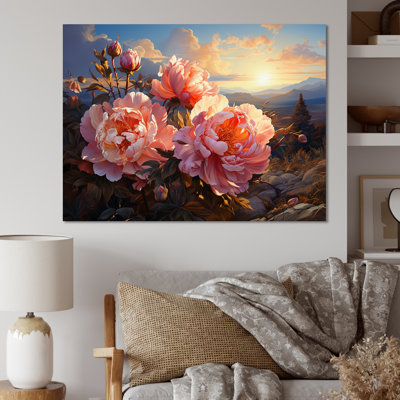 Pivoines magiques au coucher du soleil I