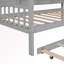 Lit simple blanc avec lit gigogne-655503681-655503680