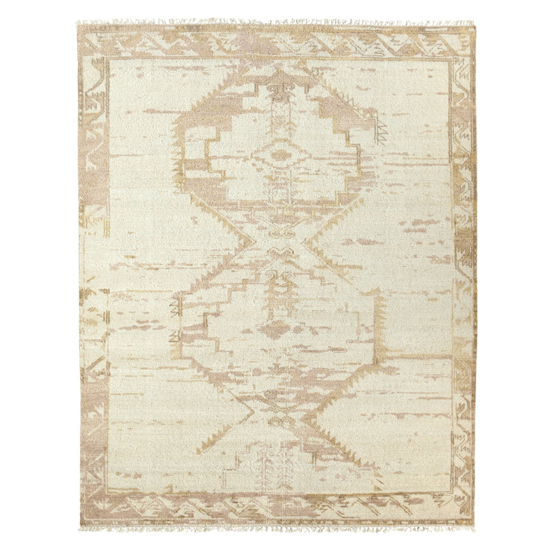 Jaipur Living Alamo Hand-Knotted Tribal Cream/ Beige Area Rug (8'X10'), Rectangle 9' x 12'