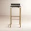 Tabouret de bar et de bar en bois de manguier massif Barlow-2102677845