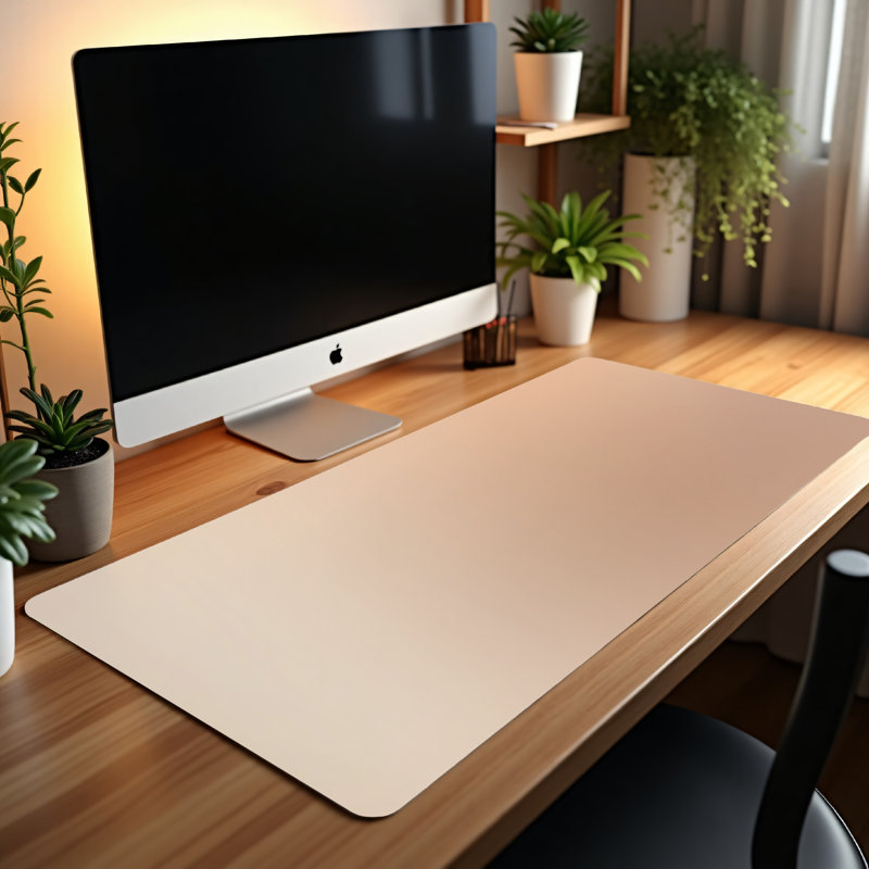 Polyester Desk Pad, 14.4x12.1