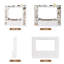 79" W Entertainment Centre For TVs Up To 60", Wall Unit TV Stand With Bookshelves and LED Light-304008109