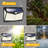 Count Per Pack 1 - Head LED Solar Powered Dusk to Dawn Outdoor Security Flood Light with Motion Sensor and Timer