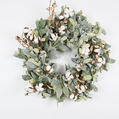Couronne en coton noir et blanc 24 po