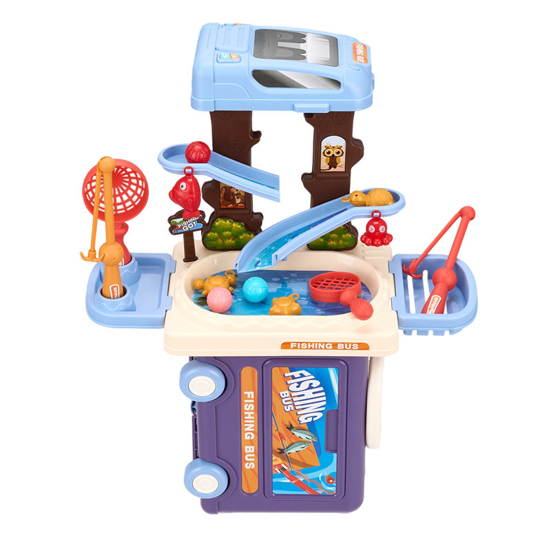 3-in-1 Fishing Bus Playset