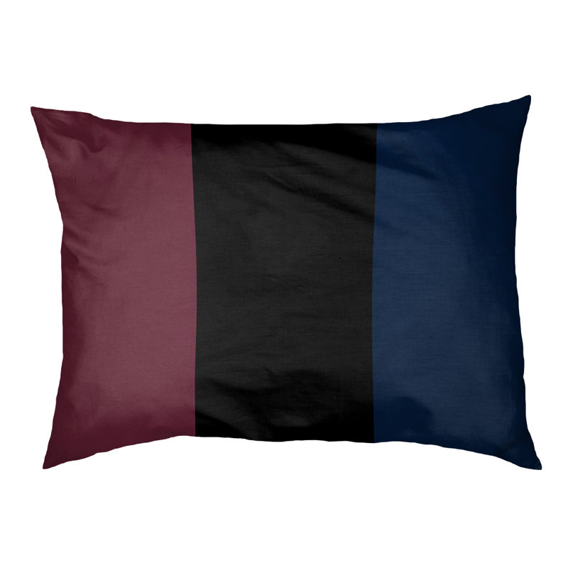 Coussin Cleveland, Vin / noir / bleu marine, Grand (l 40 po x P 30 po x H 14 po)