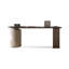 Bureau double caisson noir en bois manufacturé avec 3 tiroirs-1073553329