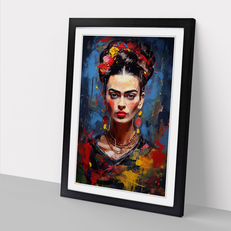 Single Picture Frame Print on Wood, Black Framed, 46cm H x 34cm W
