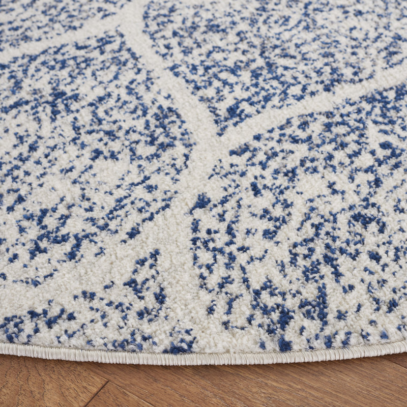 Michaela Performance Geometric Rug, Round 6'7"