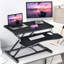 Adjustable Metal Base Standing Desk Converter-1465703395