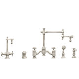 Towson Bridge Faucet - 18" Articulated Spout - Cross Handles