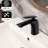 High Matte Black Bathroom Tap, 1 Hole Faucet Made Of Brass For Sink And Washbasin, Rust Coating Single Handle With Finish Washbasin