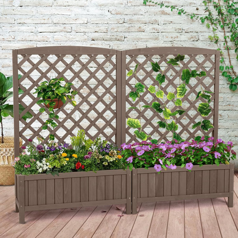 Shirberg Wood Elevated Planter