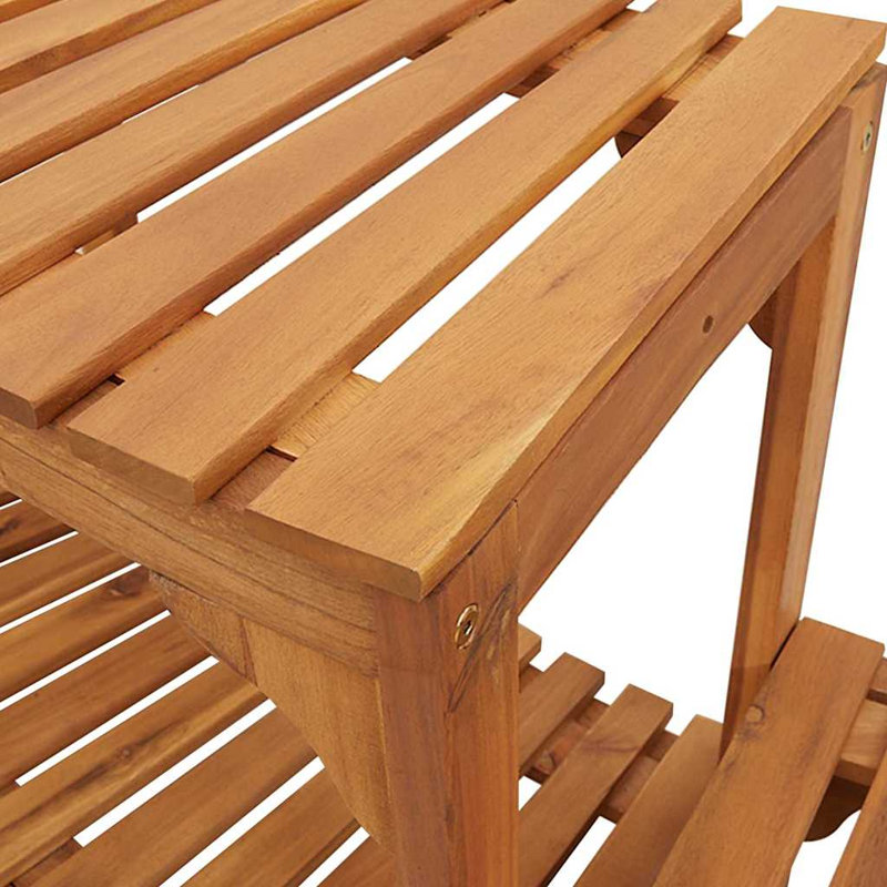 Hot Tub Surround Brown Solid Acacia Wood, 55.5cm H x 275cm W x 275cm D
