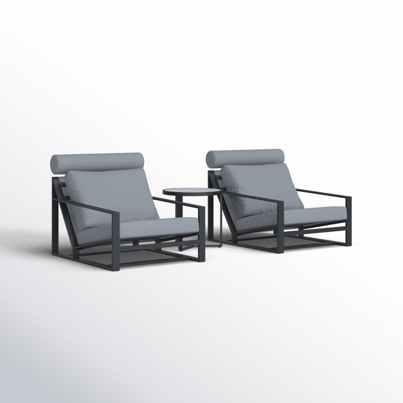 Carrol 2 - Person Patio Conversation Sets with Cushions