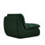 Méridienne moderne en velours côtelé avec fauteuil inclinable ergonomique