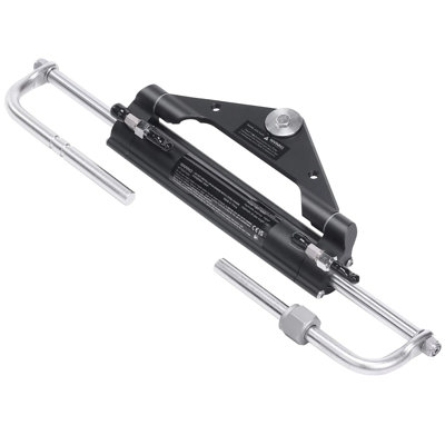 Hydraulic Outboard Steering Kit 150HP with 24ft Hose Set of Helm Pump/Cylinder for Marine Boat Steering System Single Station