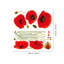 Red Poppy Floral Wall Sticker-45033946