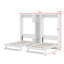 Lits escamotables à double paroi avec armoires et tablettes-1108685271