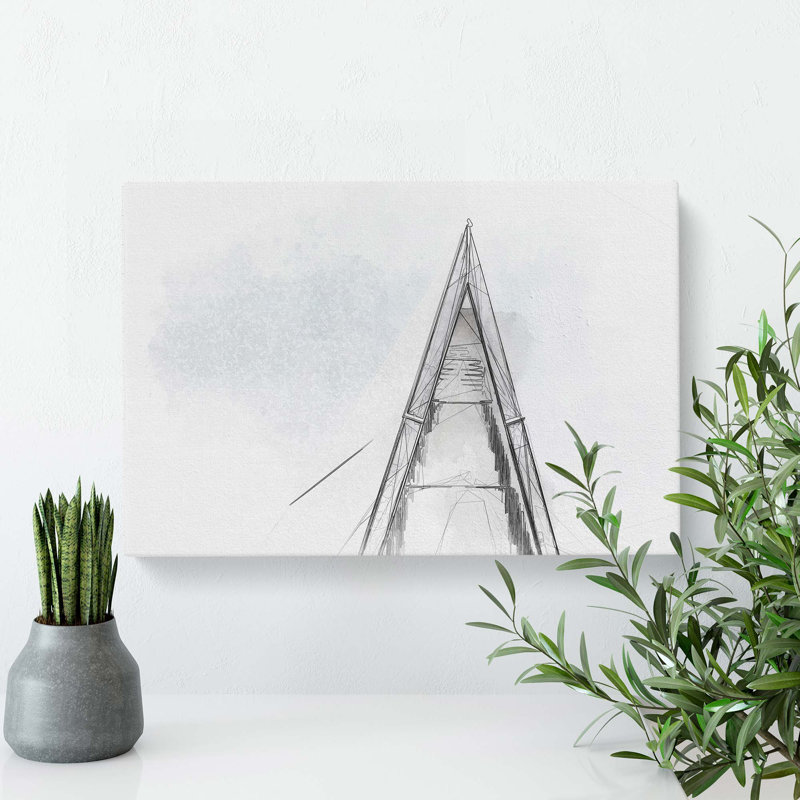 Architecture Sketch Vol.3 in Abstract - Wrapped Canvas, 60cm H x 91cm W x 3cm D
