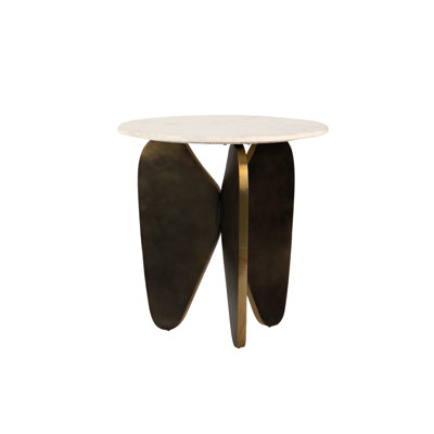 Metal Marble Side Table