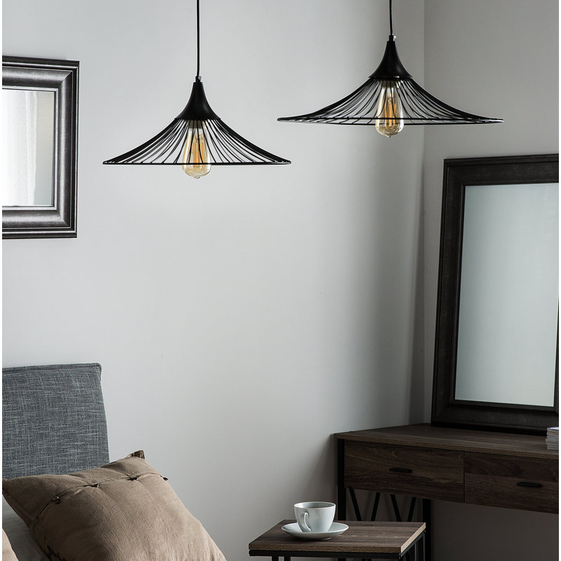 Ayios 1 - Light Cone Pendant, Black