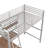 Alph Kids  Loft Bed with Desk and Shelf-993112439-993112436