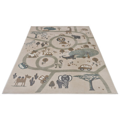 Adventures Children Grey Rug