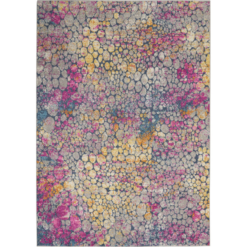 Tapis jaune Arvo, Rectangle 3 pi 9 po x 5 pi 9 po