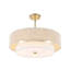 Lustre cylindrique semi-encastré à 4 lumières Reenat-343930388
