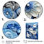 «Blue and White Botanical Tiles II» - art mural botanique-811590824-844764464